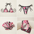 Multi Retro 4 Pieces Beachwear